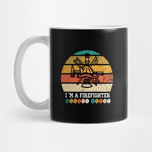 Retro Firefighter Sunrise (Fireman) Mug